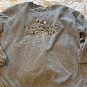 Baltimore Ravens Gray Sweater VTG XL